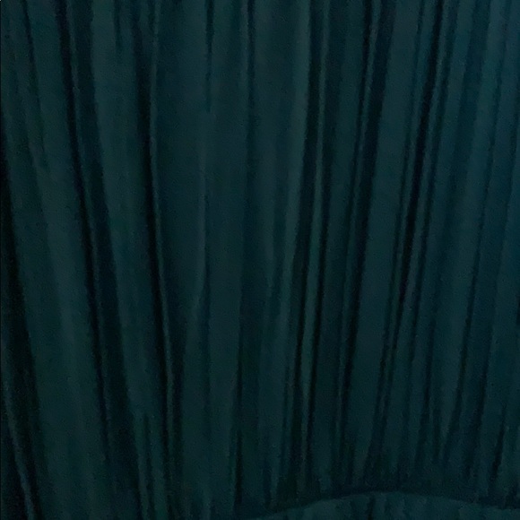 Madewell pleated teal dress with twist straps - Picture 6 of 7